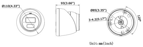 KAMERA IP DS-2CD1363G2-LIU(2.8MM) Smart Hybrid Light - 6 Mpx Hikvision