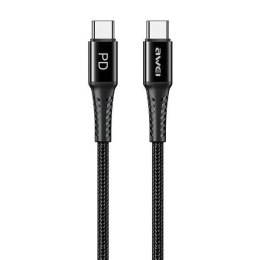 Kabel 60W 1m USB-C - USB-C AWEI CL-111T czarny