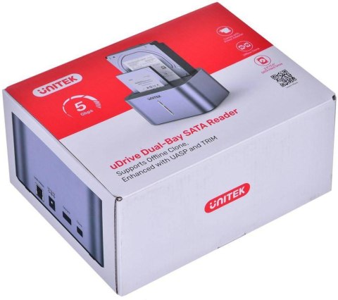 Stacja klonująca Unitek S1306A 2x SATA 2,5"/3,5" 5Gbps