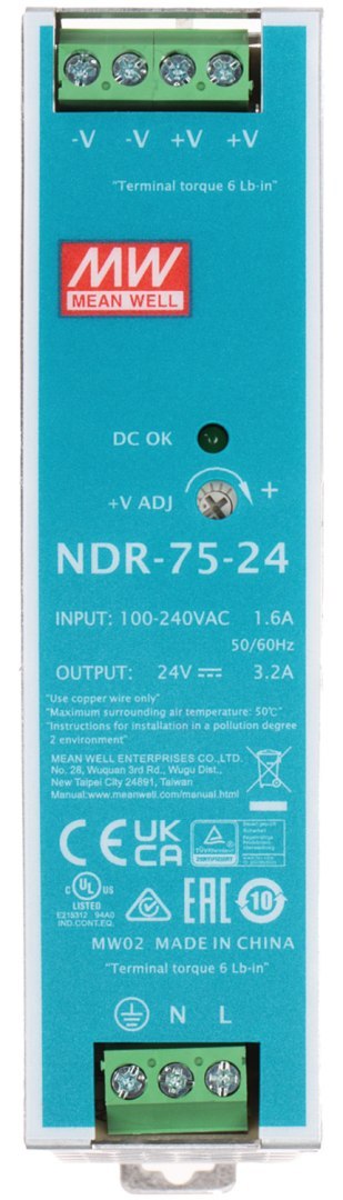 ZASILACZ IMPULSOWY NDR-75-24 MEAN WELL