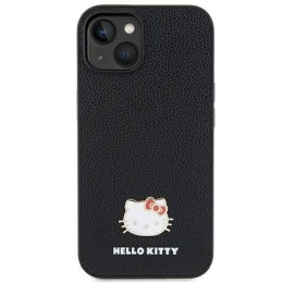 Oryginalne Etui SAMSUNG GALAXY A55 5G Hello Kitty Hardcase Metal Logo Kitty Head (HKHCSA55PGHDLMK) czarne