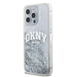 Oryginalne Etui APPLE IPHONE 15 PRO DKNY Hardcase Liquid Glitter Big Logo (DKHCP15LLBNAET) białe