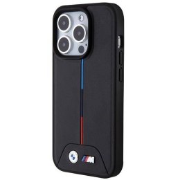 Oryginalne Etui APPLE IPHONE 15 PRO MAX BMW Quilted Tricolor MagSafe (BMHMP15X22PVTK) czarne