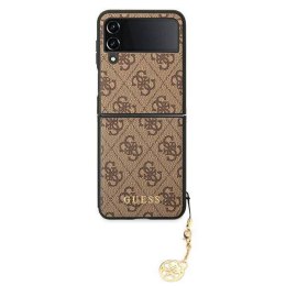 Oryginalne Etui SAMSUNG GALAXY Z FLIP 4 Guess Hard Case 4G Charms Collection brązowe