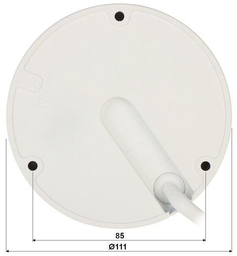 KAMERA WANDALOODPORNA IP BCS-L-DIP28FSR3-AI1 - 8.3 Mpx, 4K 2.8 mm BCS Line
