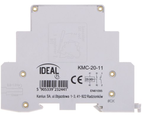 STYCZNIK MODUŁOWY KMC-20-11 20 A 230 V AC IDEAL