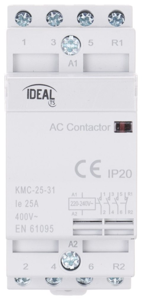 STYCZNIK MODUŁOWY KMC-25-31 25 A 400 V AC IDEAL