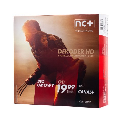 Usługa NC+ telewizja na kartę z Pakietem Start+ ITI2850ST oraz DVB-T2