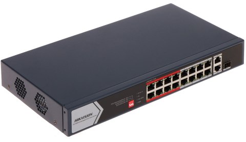 SWITCH POE DS-3E0318P-E/M(C) 16-PORTOWY + 2X UPLINK + 1X SFP Hikvision