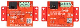 ZESTAW KONWERTERÓW UTP / 2-WIRE DO TRANSMISJI LAN+POE ETH-2WIRE-A-SET KOMPLET 2 SZT ATTE