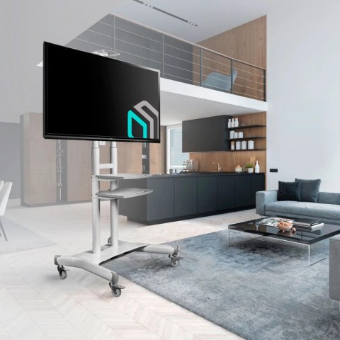 Mobilny stojak do TV 50"-86" do 90 kg ONKRON TS1881 Biały