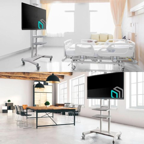 Mobilny stojak do TV 50"-86" do 90 kg ONKRON TS1881 Biały