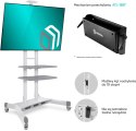 Mobilny stojak do TV 50"-86" do 90 kg ONKRON TS1881 Biały