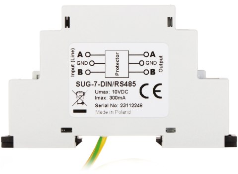 ZABEZPIECZENIE PRZECIWPRZEPIĘCIOWE SUG-7-DIN/RS-485 LINII SYMETRYCZNEJ RS-485 EWIMAR