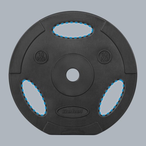 Obciążenie bitumiczne zestaw 2x10kg, otwór 31mm, talerz z uchwytami, REBEL ACTIVE