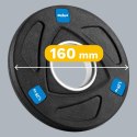 Obciążenie żeliwne olimpijskie gumowane zestaw 4x1.25kg, otwór 51mm , REBEL ACTIVE