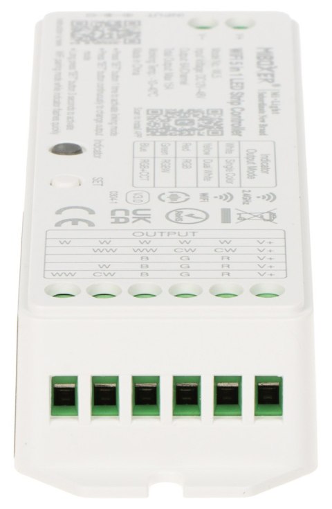 STEROWNIK OŚWIETLENIA LED WL5 Wi-Fi, 2.4 GHz, RGBCCT (RGBWW) 12 ... 48 V DC MiBOXER / Mi-Light