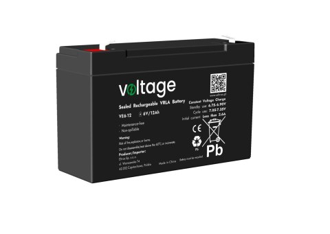 Akumulator AGM Voltage 6V 12Ah VE6-12 (Żywotność 6-9 lat)