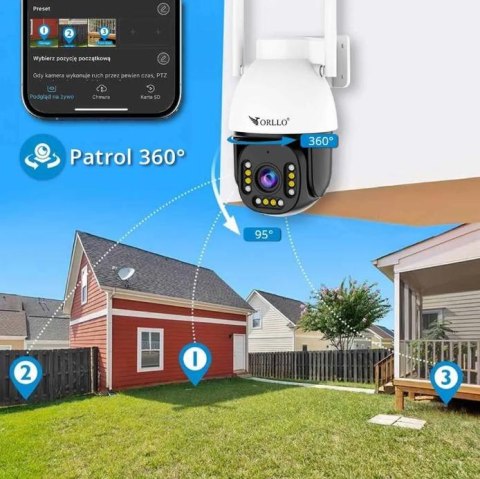 Kamera IP Orllo Z9 ULTRA z panelem solarnym SM6030 PRO