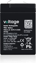 Akumulator AGM Voltage 6V 4,5Ah VE6-4.5 (Żywotność 6-9 lat)