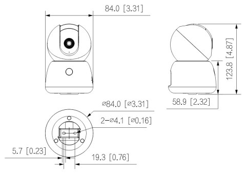 KAMERA IP OBROTOWA WEWNĘTRZNA H3B Hero B1 Wi-Fi - 3 Mpx 3.6 mm DAHUA