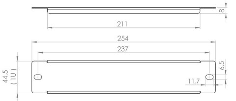ZAŚLEPKA DO SZAFY RACK E-RP10-1U-G STALFLEX