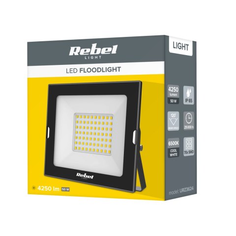 Reflektor LED naświetlacz Rebel 50W Rebel, 6500K, 230V