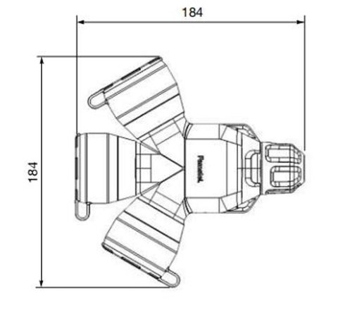 GNIAZDO PRZENOŚNE POTRÓJNE XF188S-EPN 250 V 16 A Famatel