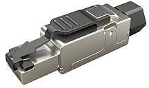 WTYK MODULARNY KONEKTOR PRZEMYSŁOWY SAMOZACISKOWY SOLARIX RJ45 CAT.6A STP 8P8C 1szt