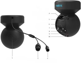 Kamera IP Reolink E Series E540 PTZ 5MP Wi-Fi LED czarna