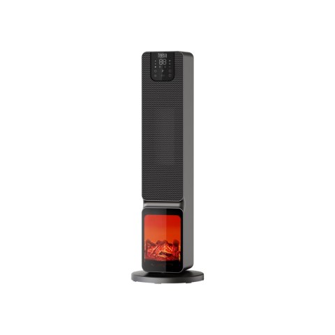 Termowentylator kolumnowy PTC Teesa z funkcją imitacją kominka (800/2000W)