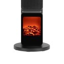 Termowentylator kolumnowy PTC Teesa z funkcją imitacją kominka (800/2000W)