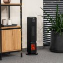 Termowentylator kolumnowy PTC Teesa z funkcją imitacją kominka (800/2000W)