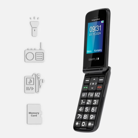 Telefon GSM dla seniora Kruger&Matz Simple 931 4G