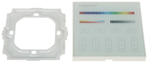 PILOT ŚCIENNY DO STEROWNIKÓW OŚWIETLENIA LED T4 2.4 GHz, MONO, CCT, RGB, RGBW, RGBCCT (RGBWW) MiBOXER