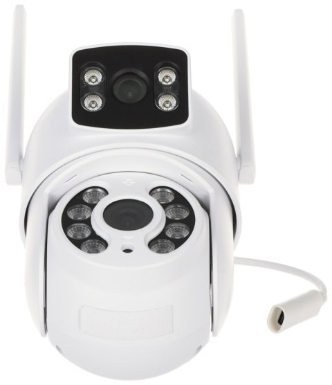 PODWÓJNA KAMERA IP OBROTOWA ZEWNĘTRZNA APTI-W21SD3-TUYA Tuya Smart Wi-Fi, - 1080p : 3.6 mm