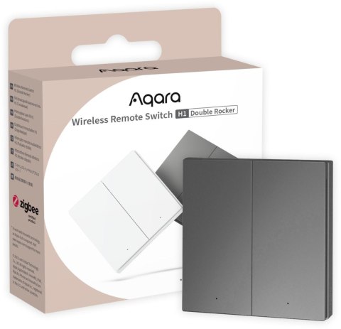 Przełącznik podwójny bezprzewodowy WRS-R02-G Aqara szary