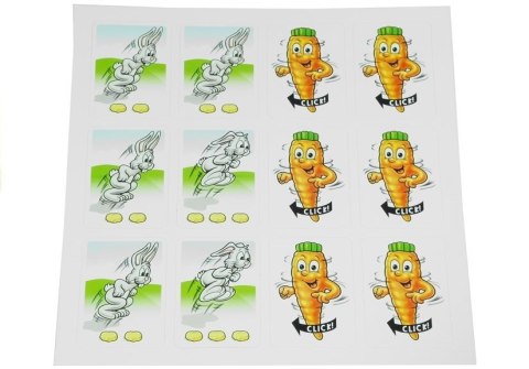 Gra Rodzinna Króliki Funny Bunny Wyścig Po Marchew Karty
