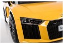 Auto na Akumulator AUDI R8 SPYDER Żółty Samochód Lakierowany