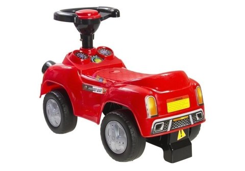 Jeździk Auto Dla Maluszka Sport Czerwony Kierownica z Piszczkiem Lekki