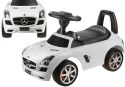 Jeździk Mercedes SLS AMG Pchacz Dla Dziecka Oparcie Schowek Biały