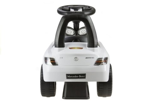 Jeździk Mercedes SLS AMG Pchacz Dla Dziecka Oparcie Schowek Biały