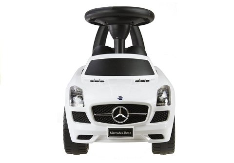 Jeździk Mercedes SLS AMG Pchacz Dla Dziecka Oparcie Schowek Biały