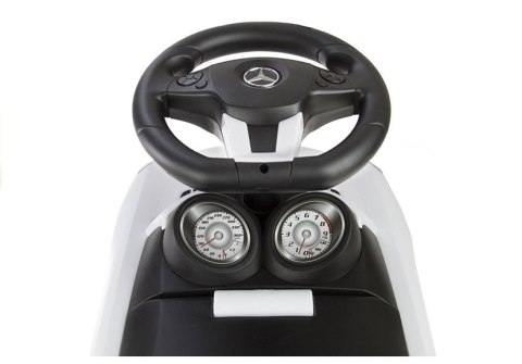 Jeździk Mercedes SLS AMG Pchacz Dla Dziecka Oparcie Schowek Biały