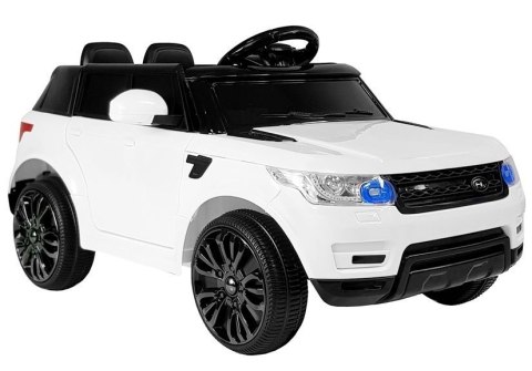 Auto na Akumulator HL1638 Dla Dzieci Światła LED MP3 Pilot Biały