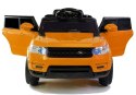 Auto na Akumulator HL1638 Dla Dzieci Światła LED MP3 Pilot Pomarańczowe
