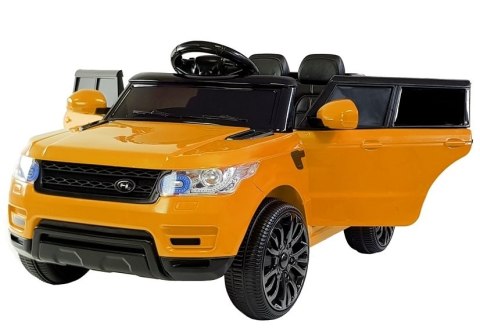 Auto na Akumulator HL1638 Dla Dzieci Światła LED MP3 Pilot Pomarańczowe