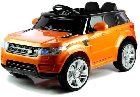 Auto na Akumulator HL1638 Dla Dzieci Światła LED MP3 Pilot Pomarańczowe