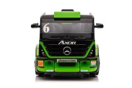 Auto Na Akumulator Ciężarówka Mercedes + Naczepa XMX622B Zielony LCD