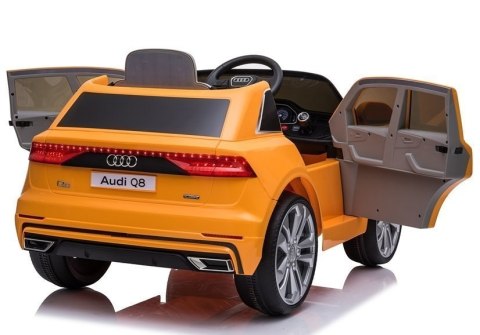 Auto na Akumulator Audi Q8 JJ2066 Pilot Światło LED MP3 Żółty Lakier